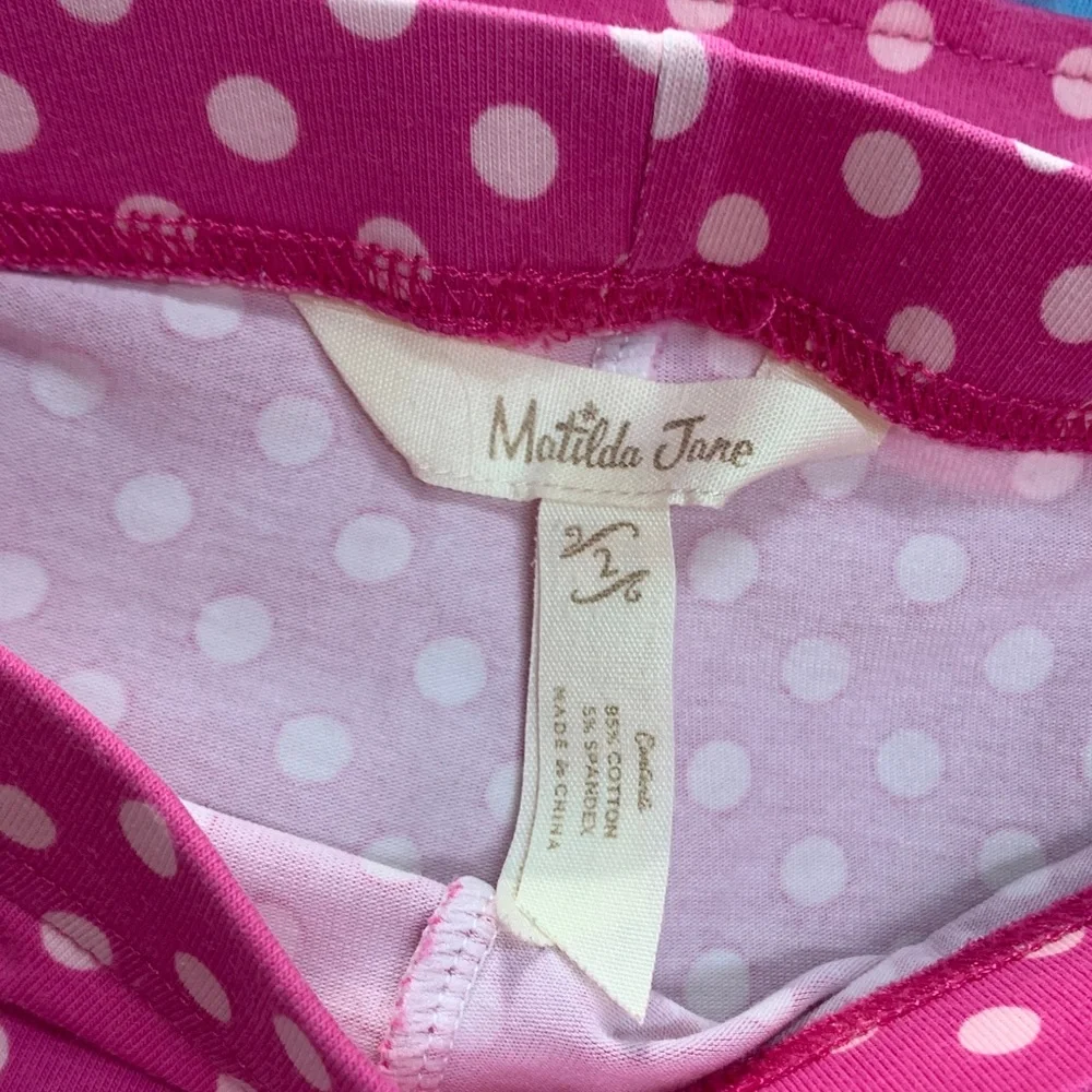 Matilda Jane Unicorn Pink Polka Dot Top and pants set